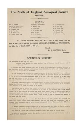 NEZS Annual Report 1936-1937