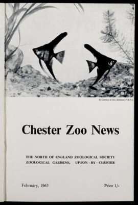 Chester Zoo News Feb 1963 