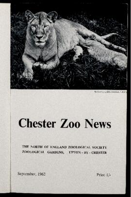 Chester Zoo News Sept 1962