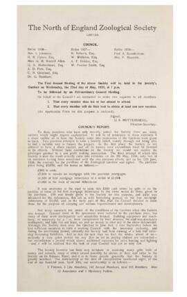 NEZS Annual Report 1934-1935